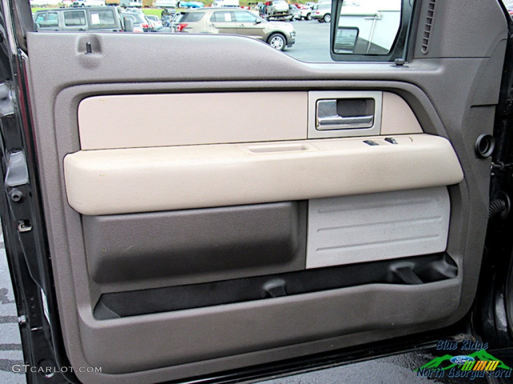 2010 F150 XL Regular Cab 4x4 - Tuxedo Black / Medium Stone photo #10