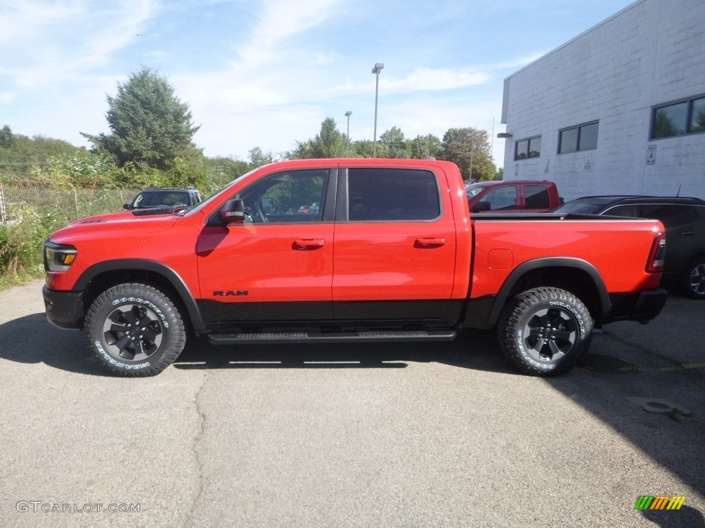 2020 1500 Rebel Crew Cab 4x4 - Flame Red / Red/Black photo #2