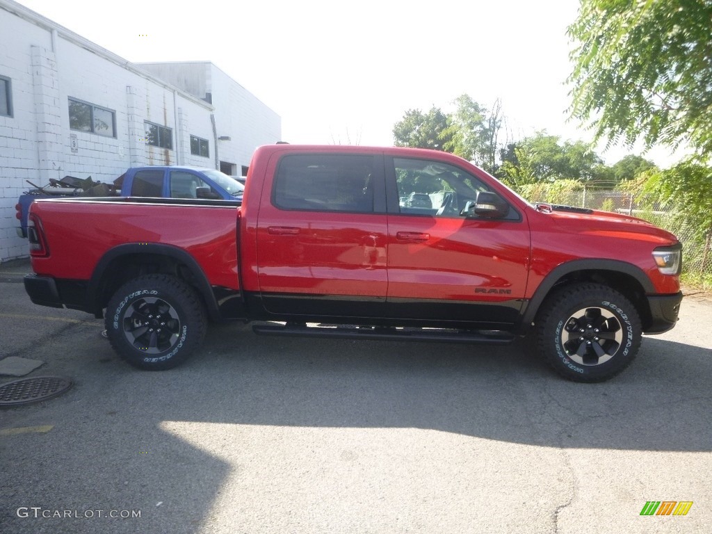 2020 1500 Rebel Crew Cab 4x4 - Flame Red / Red/Black photo #6