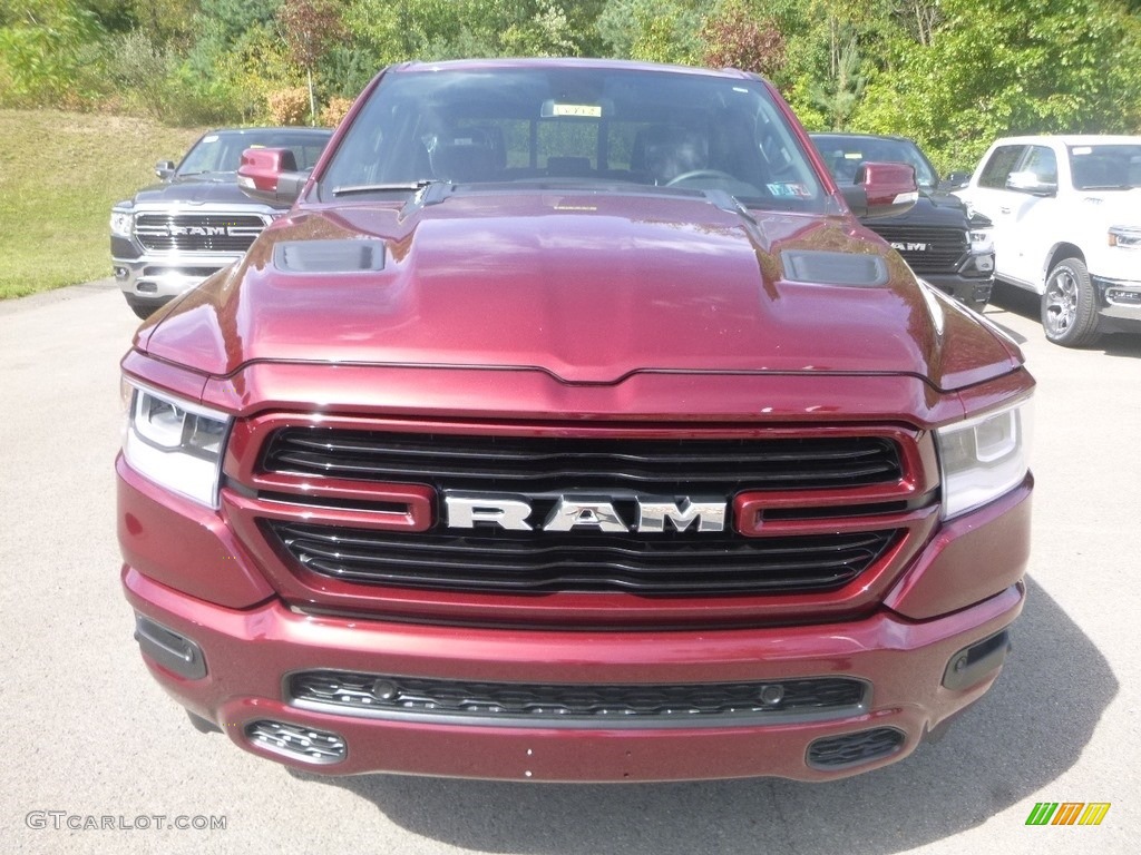 Delmonico Red Pearl 2020 Ram 1500 Laramie Crew Cab 4x4 Exterior Photo #134910784