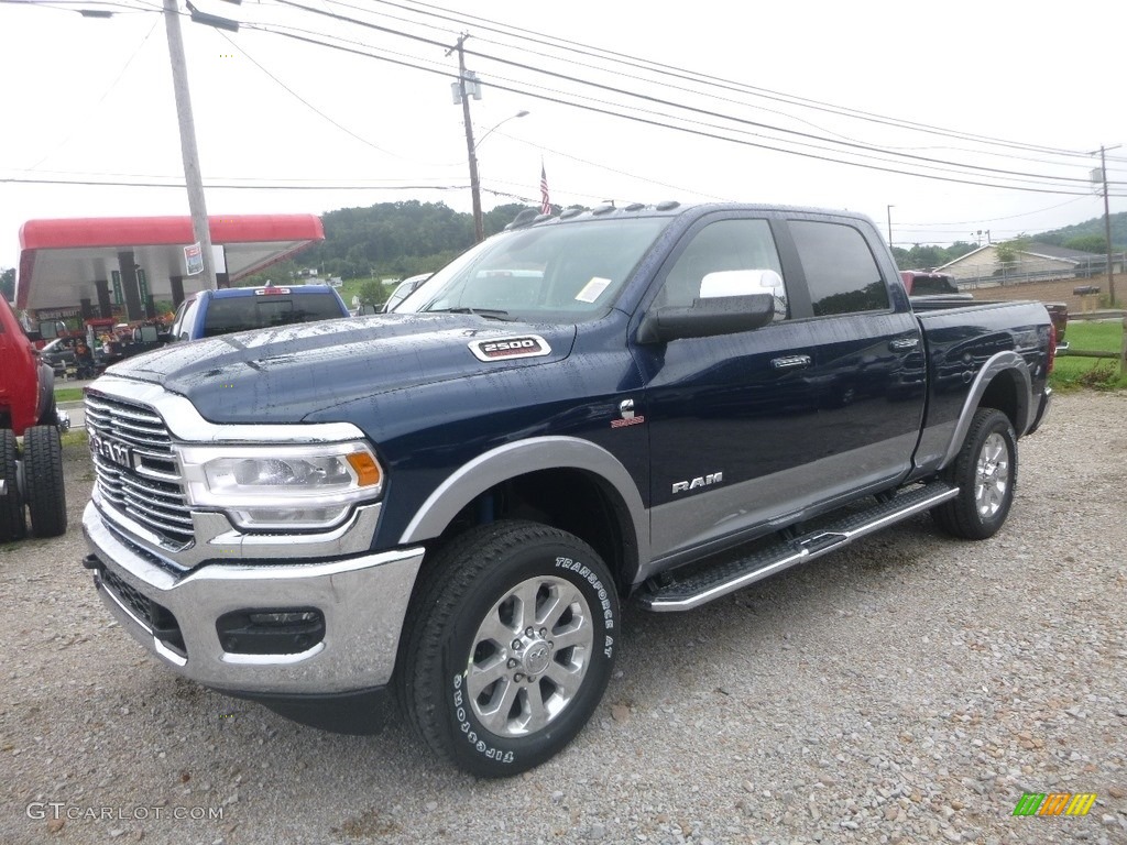 Patriot Blue Pearl 2019 Ram 2500 Laramie Crew Cab 4x4 Exterior Photo #134915206