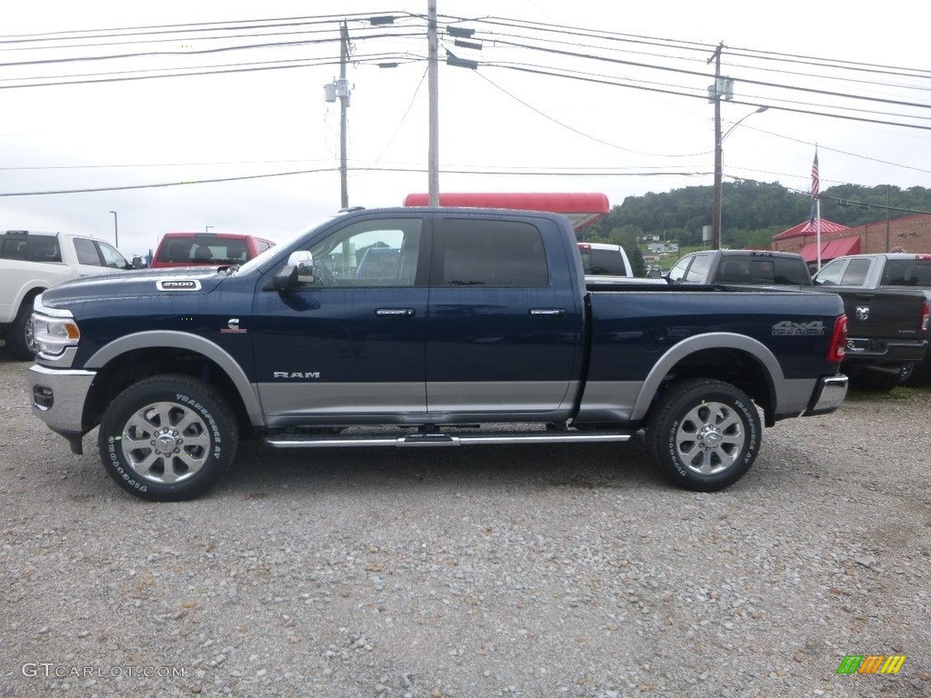 Patriot Blue Pearl 2019 Ram 2500 Laramie Crew Cab 4x4 Exterior Photo #134915236