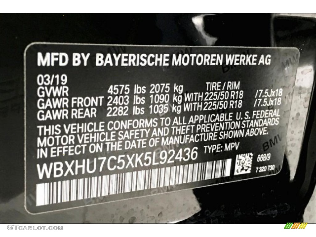 2019 X1 sDrive28i - Jet Black / Black photo #19