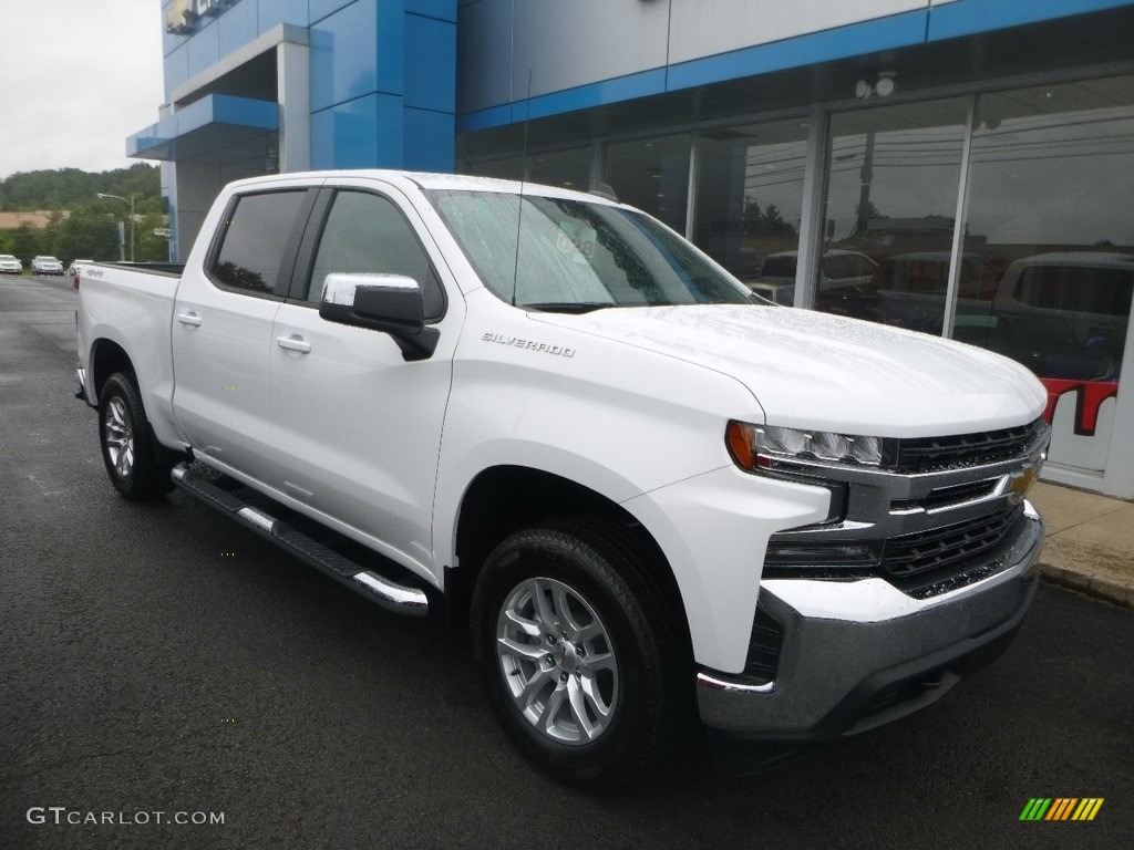 Summit White 2020 Chevrolet Silverado 1500 LT Crew Cab 4x4 Exterior Photo #134916364