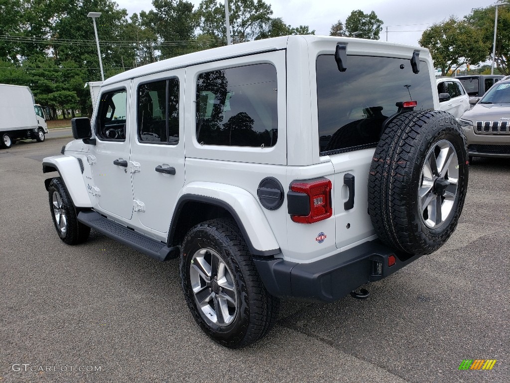 2020 Wrangler Unlimited Sahara 4x4 - Bright White / Black photo #4