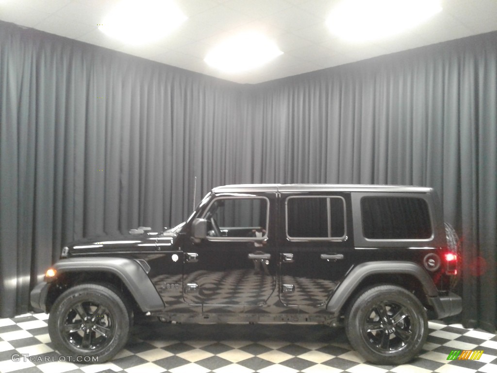 2020 Wrangler Unlimited Sport 4x4 - Black / Black photo #1