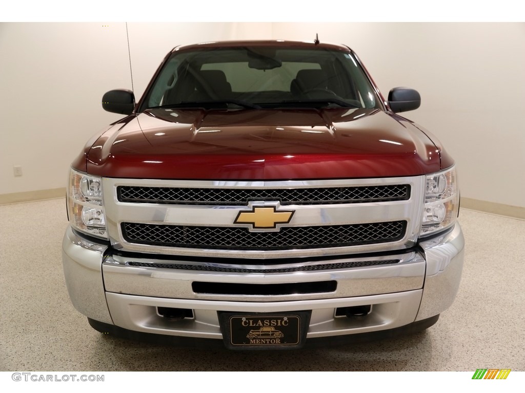 2013 Silverado 1500 LT Extended Cab 4x4 - Deep Ruby Metallic / Ebony photo #2