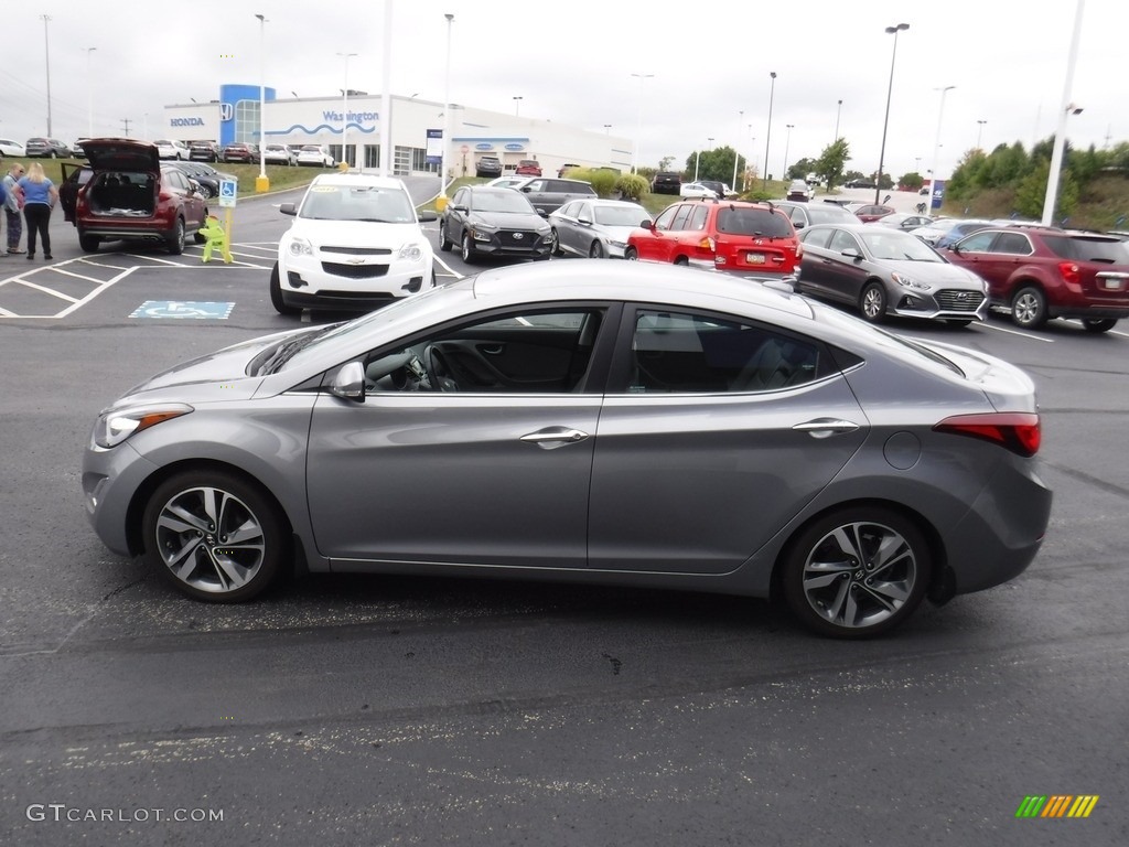 2015 Elantra Limited Sedan - Titanium Gray Metallic / Gray photo #5