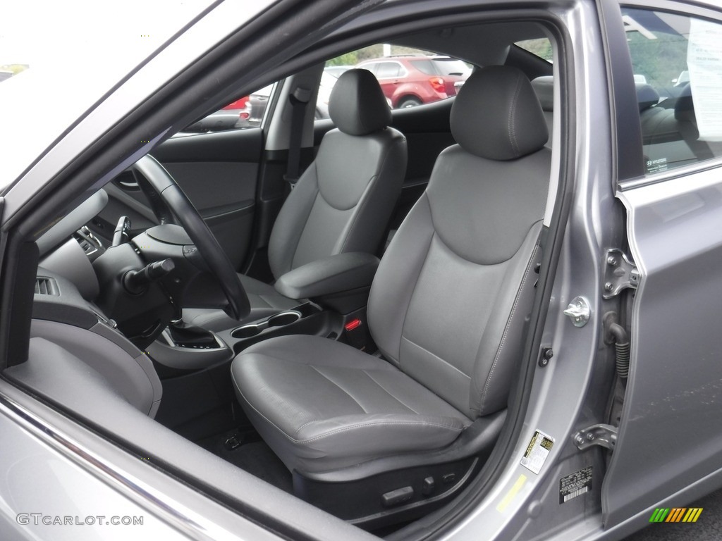 2015 Elantra Limited Sedan - Titanium Gray Metallic / Gray photo #12