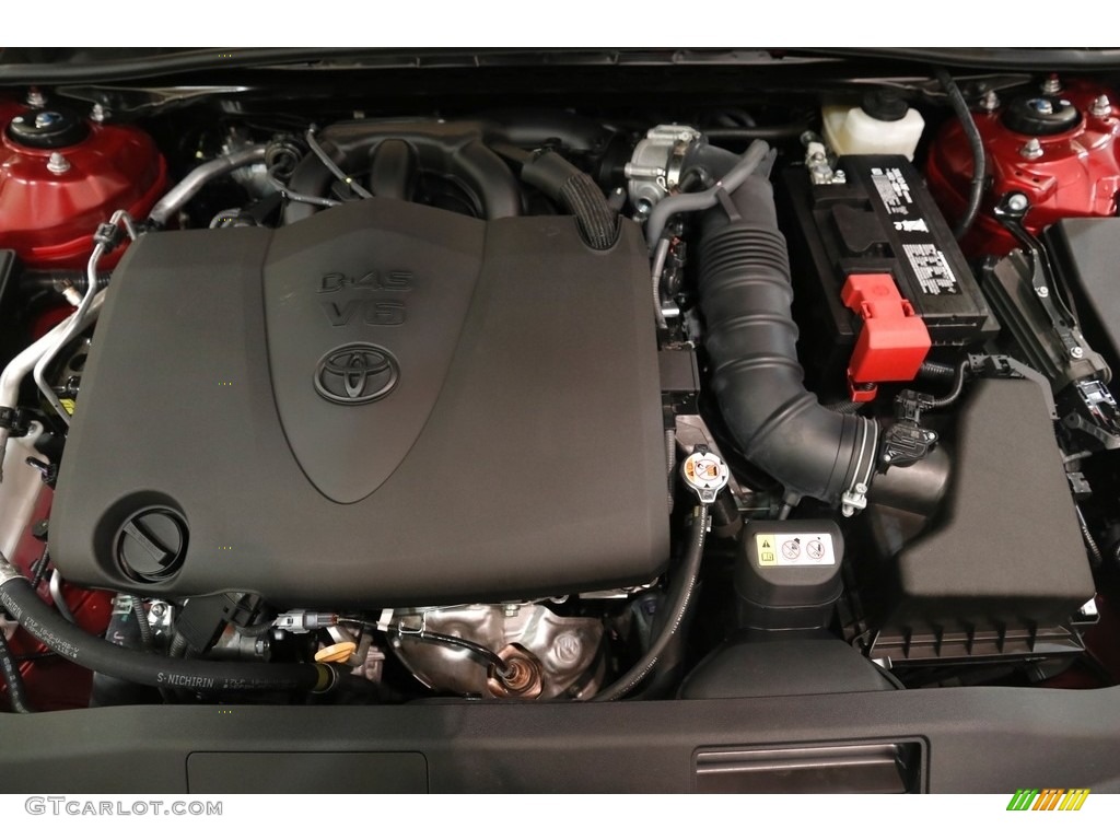 2018 Camry XLE V6 - Ruby Flare Pearl / Black photo #21