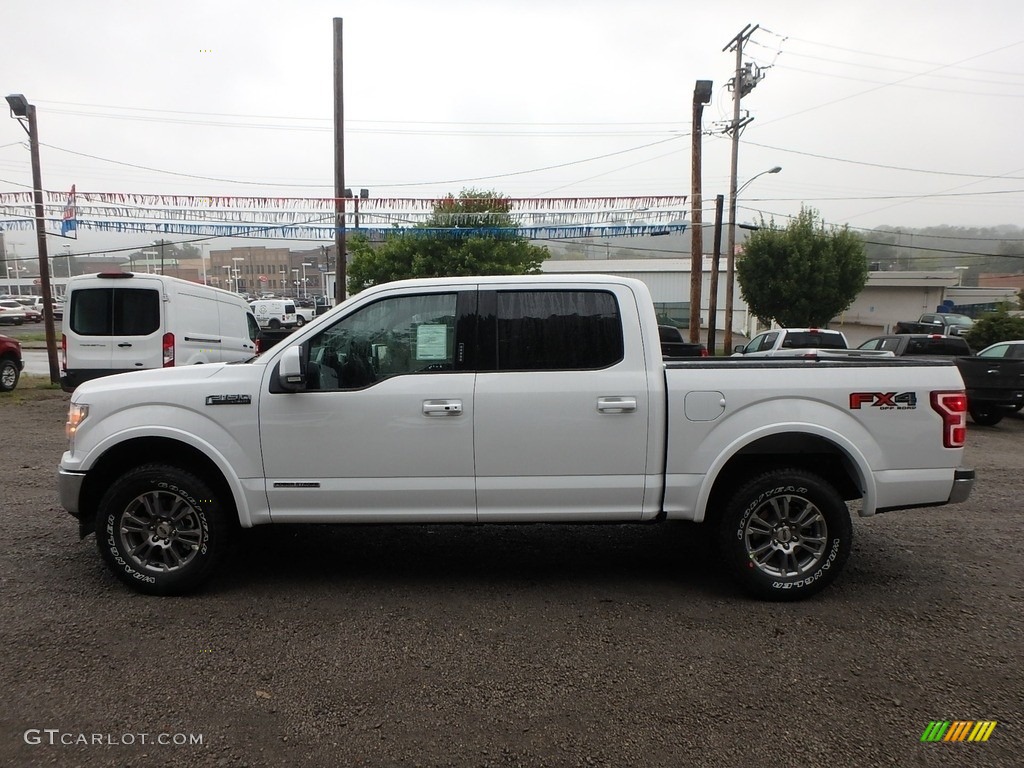 2019 F150 Lariat SuperCrew 4x4 - Oxford White / Black photo #5