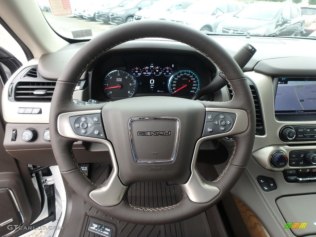 2020 GMC Yukon Denali 4WD Cocoa/­Dark Atmosphere Steering Wheel Photo #134926120