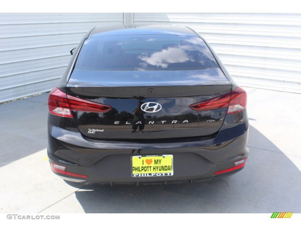 2019 Elantra SE - Phantom Black / Black photo #7