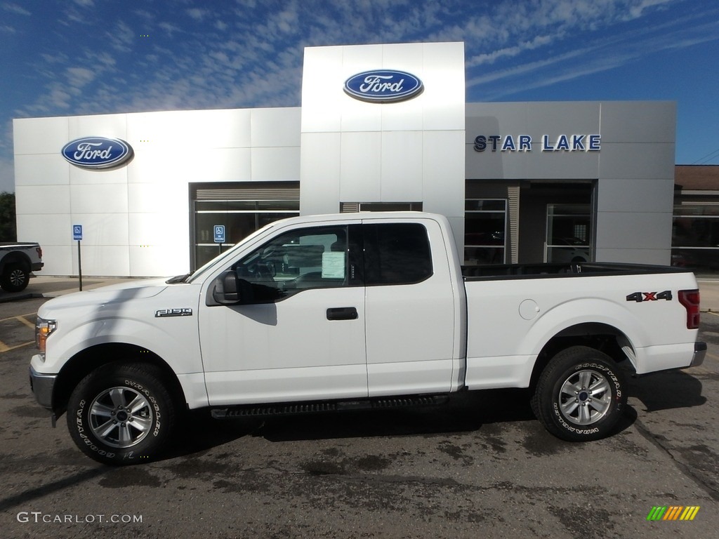 2019 F150 XLT SuperCab 4x4 - Oxford White / Earth Gray photo #1