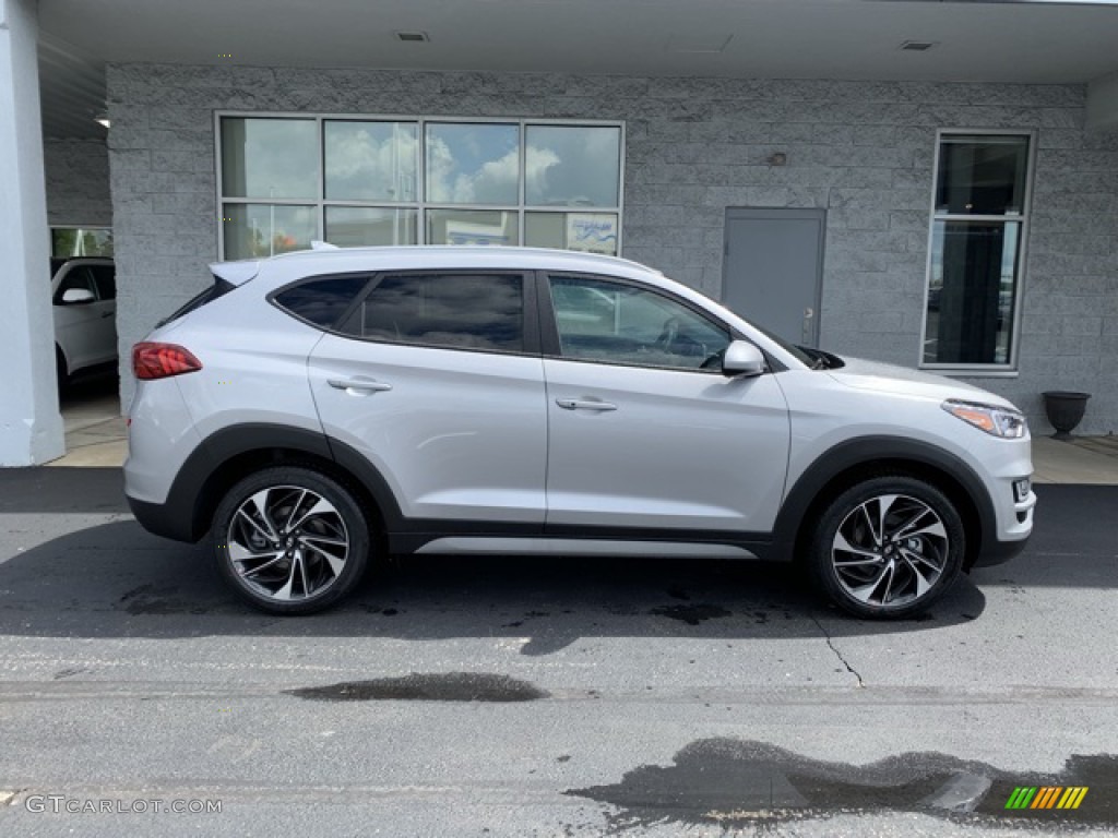 Stellar Silver 2020 Hyundai Tucson Sport AWD Exterior Photo #134929714