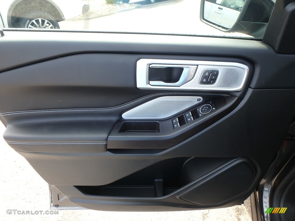 2020 Ford Explorer ST 4WD Ebony Door Panel Photo #134929822