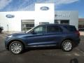 2020 Blue Metallic Ford Explorer Limited 4WD  photo #1