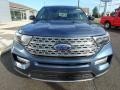 2020 Blue Metallic Ford Explorer Limited 4WD  photo #2