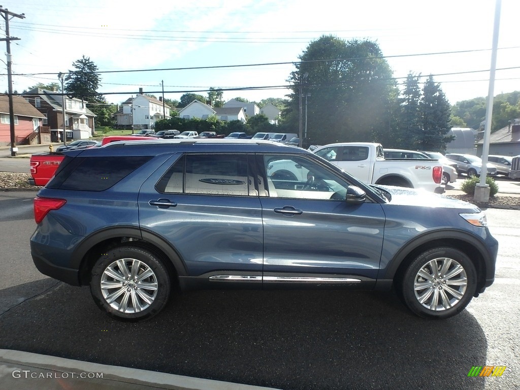 2020 Explorer Limited 4WD - Blue Metallic / Ebony photo #4