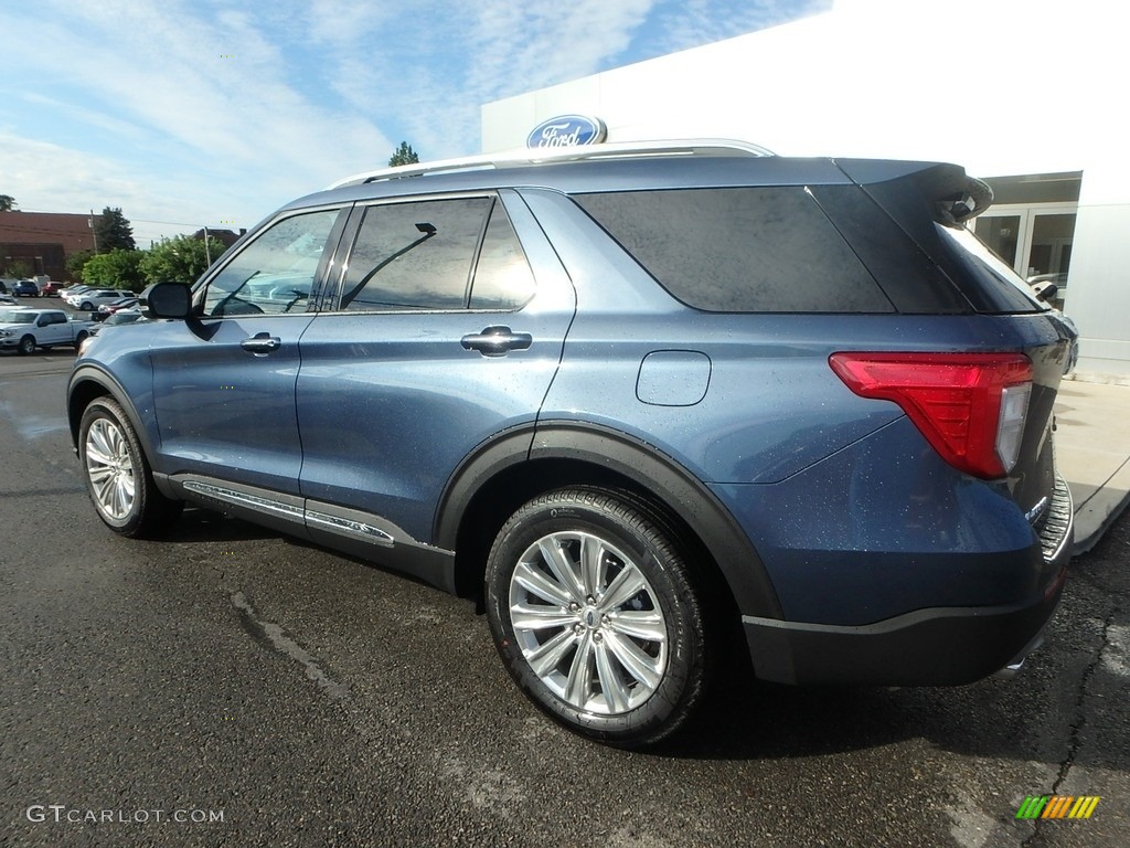 2020 Explorer Limited 4WD - Blue Metallic / Ebony photo #8
