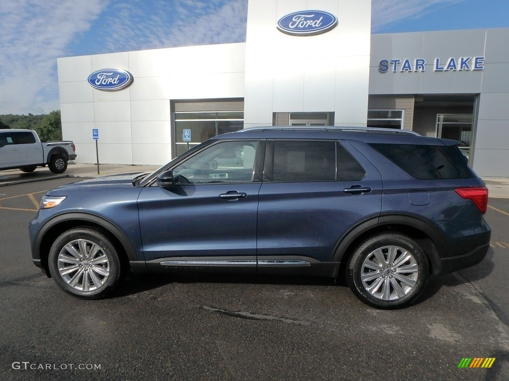 2020 Explorer Limited 4WD - Blue Metallic / Ebony photo #9