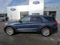 2020 Blue Metallic Ford Explorer Limited 4WD  photo #9
