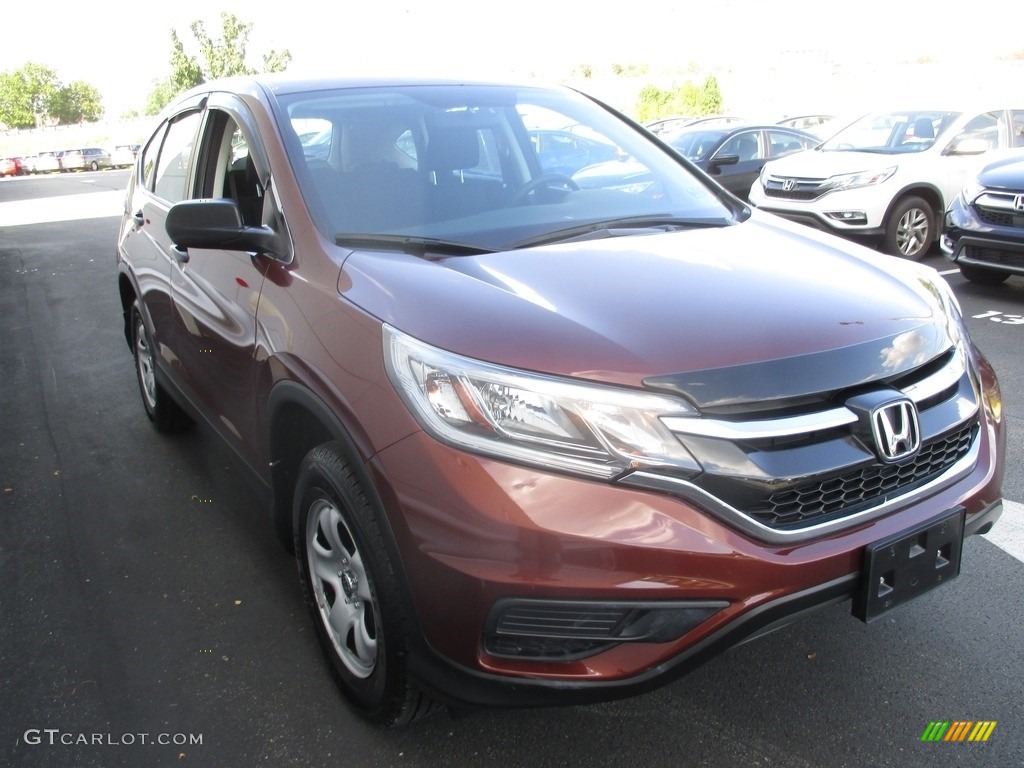 2015 CR-V LX AWD - Copper Sunset Pearl / Black photo #7