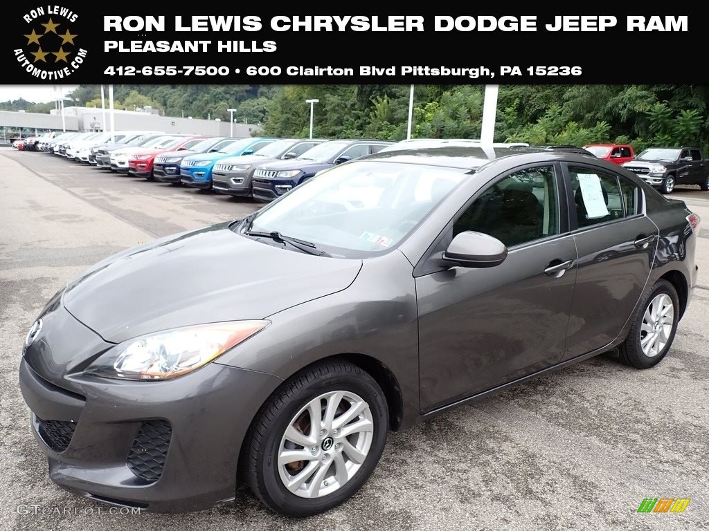 2013 MAZDA3 i Touring 4 Door - Dolphin Gray Mica / Black photo #1