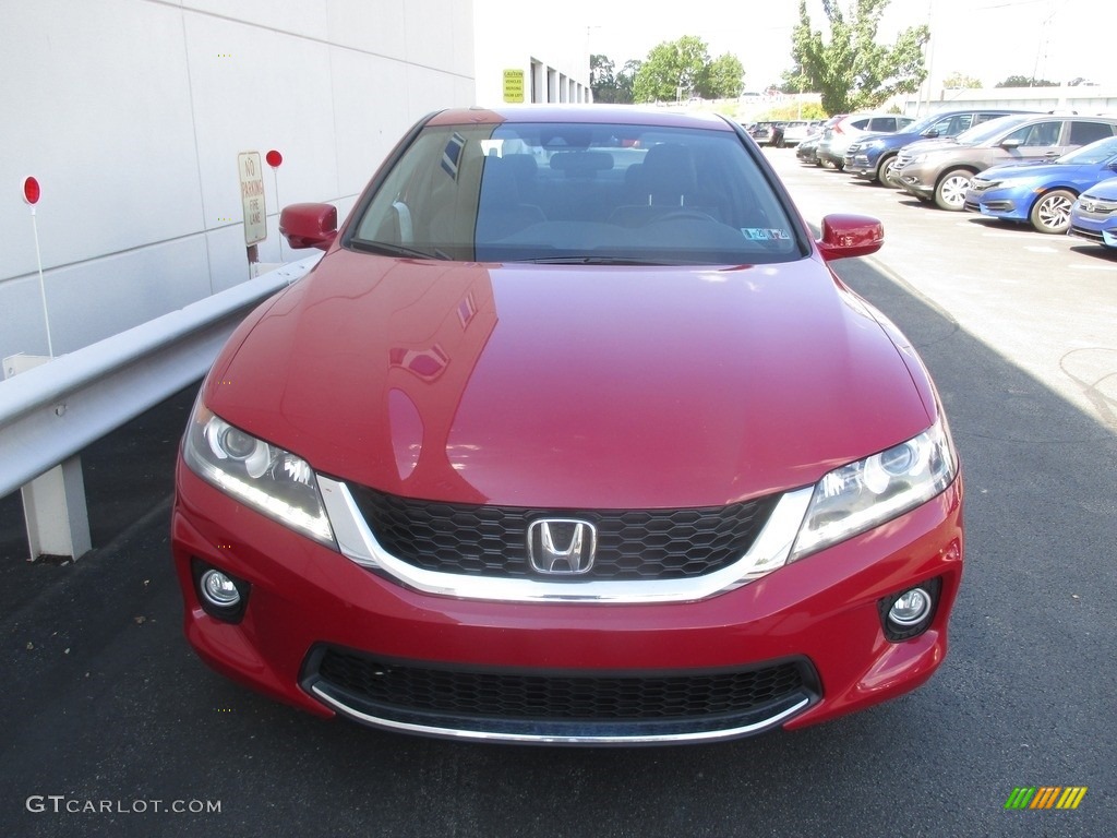 2014 Accord EX-L V6 Coupe - San Marino Red / Black photo #7