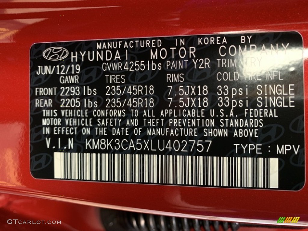 2020 Kona Color Code Y2R for Pulse Red Photo #134933155