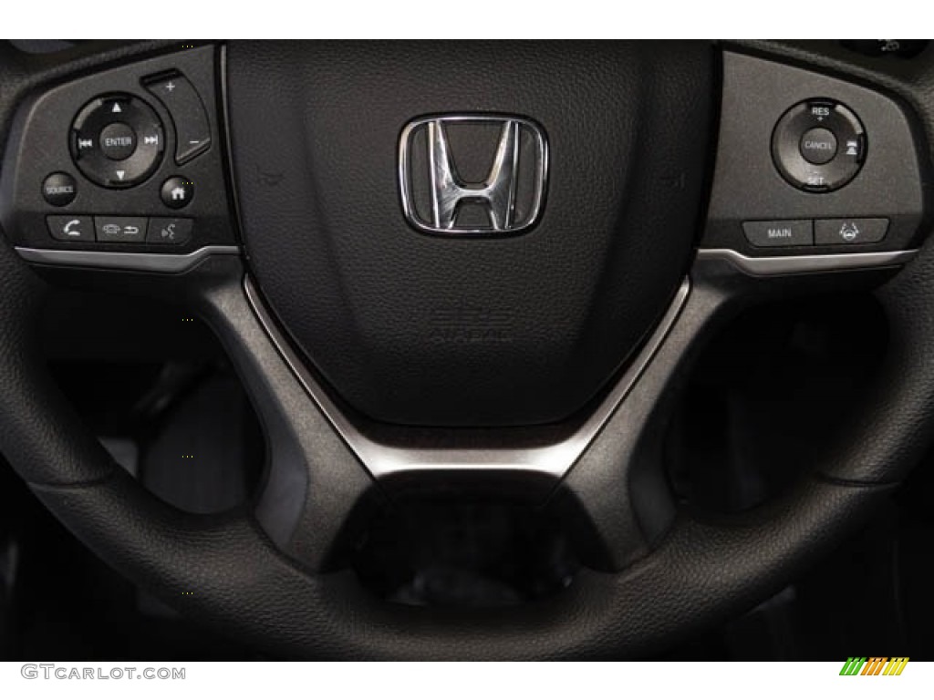2020 Honda Pilot LX Black Steering Wheel Photo #134933821