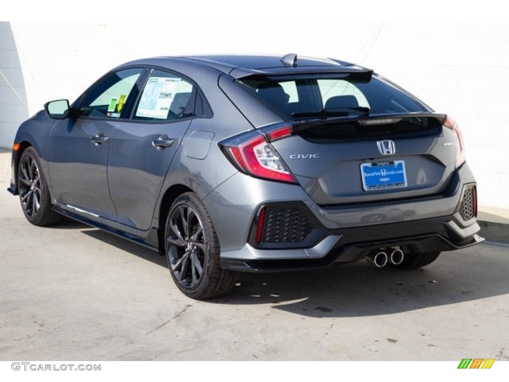 2019 Civic Sport Hatchback - Polished Metal Metallic / Black photo #2