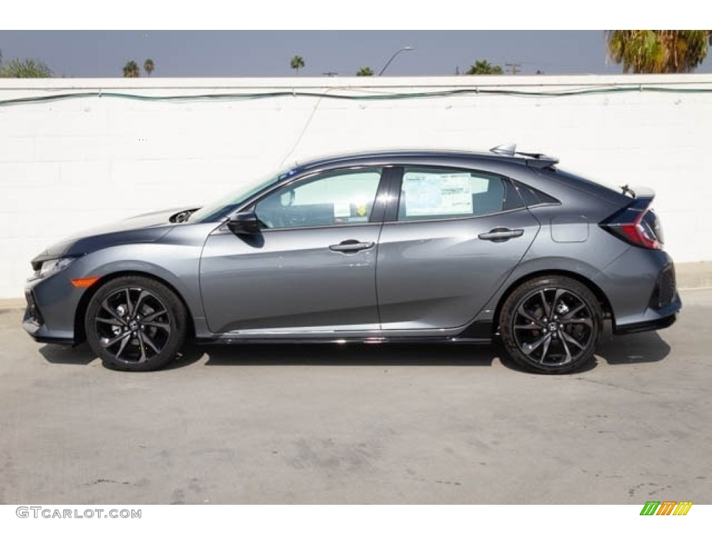 2019 Civic Sport Hatchback - Polished Metal Metallic / Black photo #10