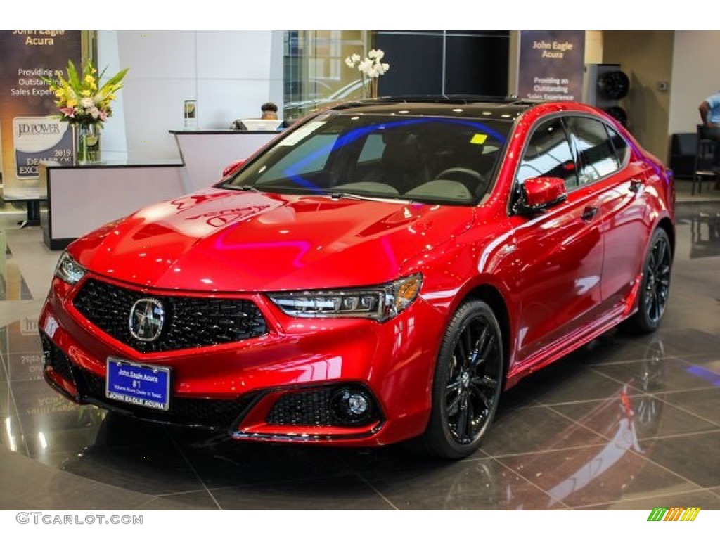 Valencia Red Pearl 2020 Acura TLX PMC Edition SH-AWD Sedan Exterior Photo #134935477