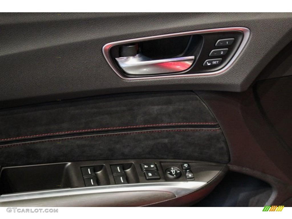 2020 Acura TLX PMC Edition SH-AWD Sedan Ebony Door Panel Photo #134935672