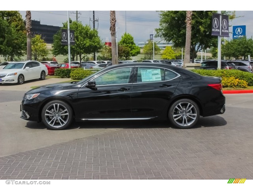Majestic Black Pearl 2020 Acura TLX V6 Technology Sedan Exterior Photo #134937139