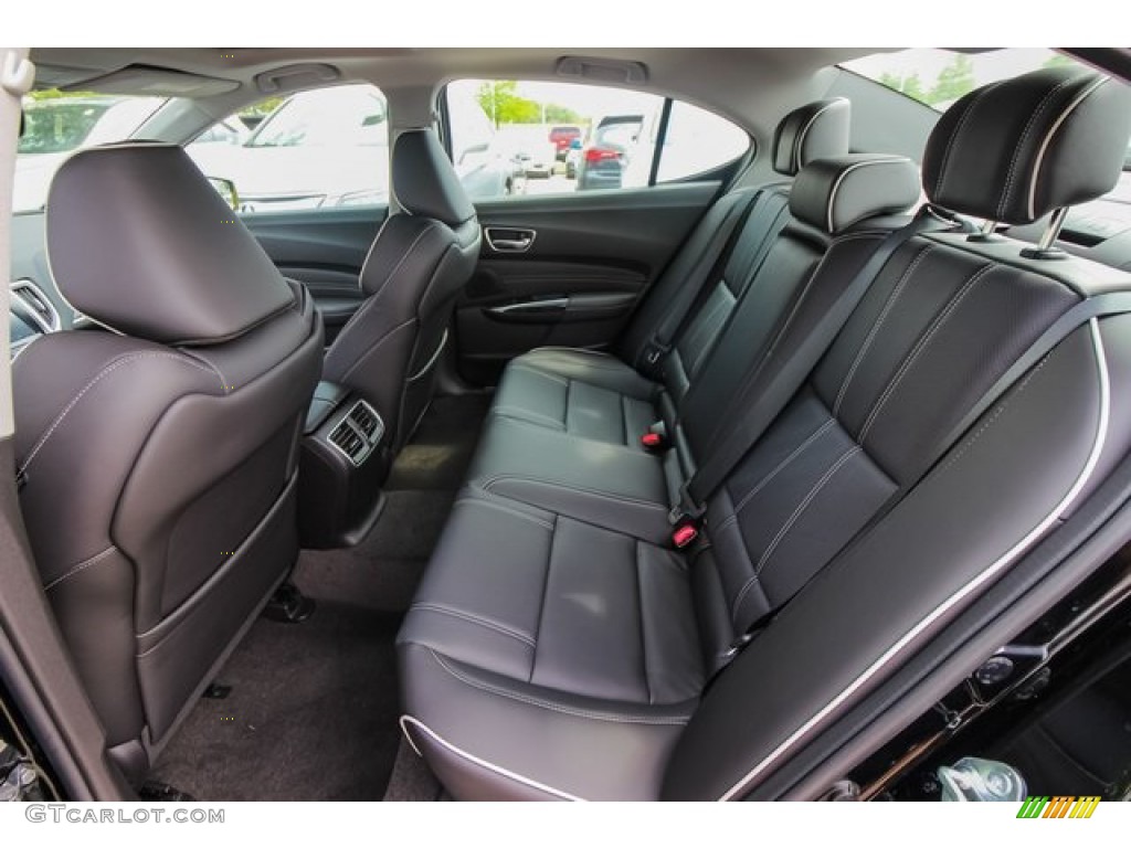 Ebony Interior 2020 Acura TLX V6 Technology Sedan Photo #134937502