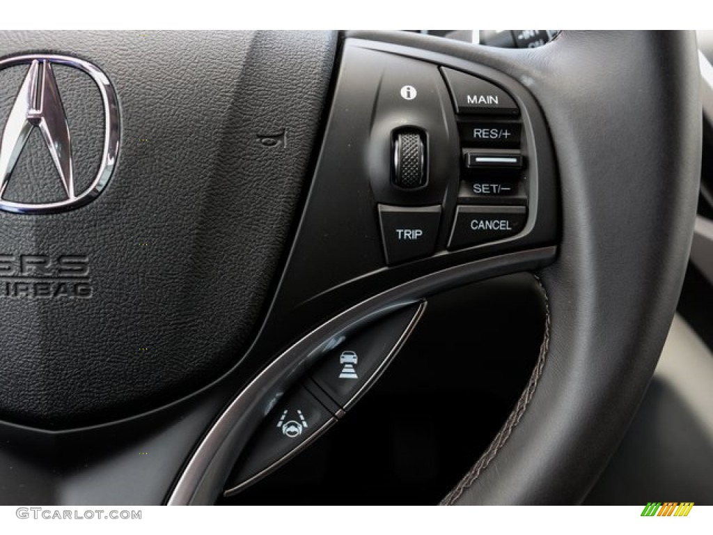 2020 Acura MDX AWD Graystone Steering Wheel Photo #134939095