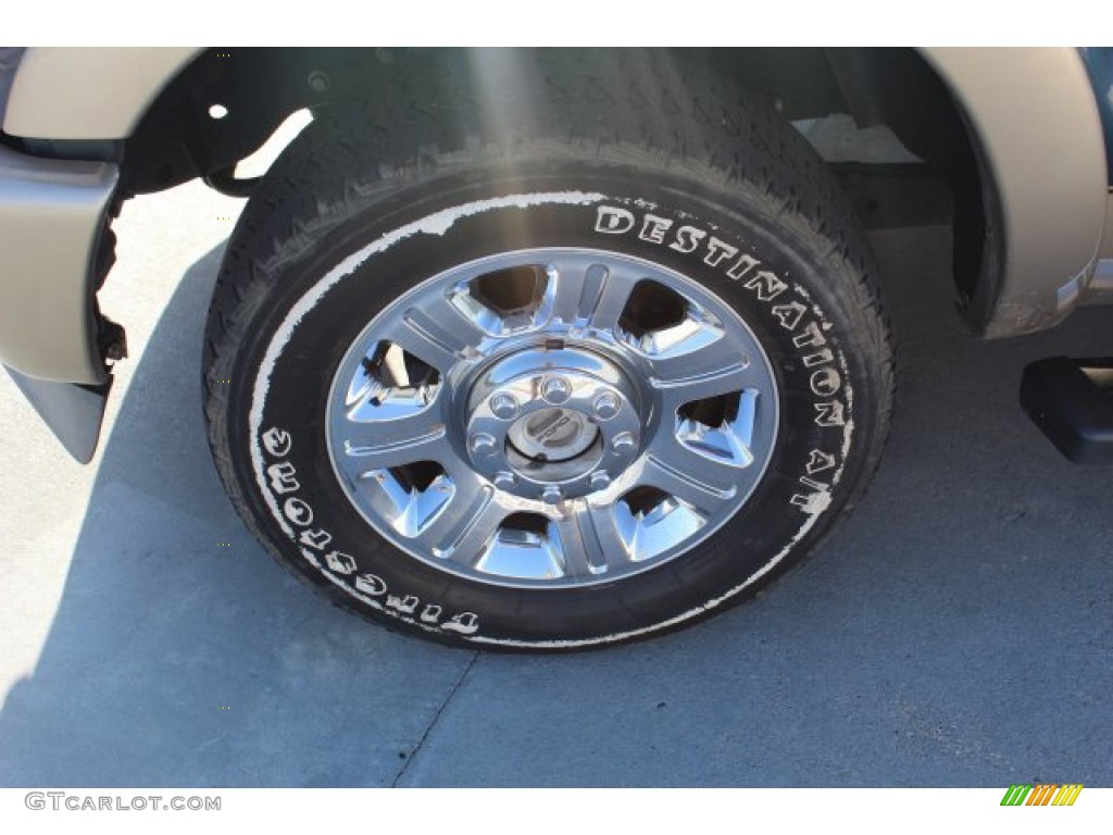2014 F250 Super Duty King Ranch Crew Cab 4x4 - Blue Jeans Metallic / Platinum Pecan Leather photo #5
