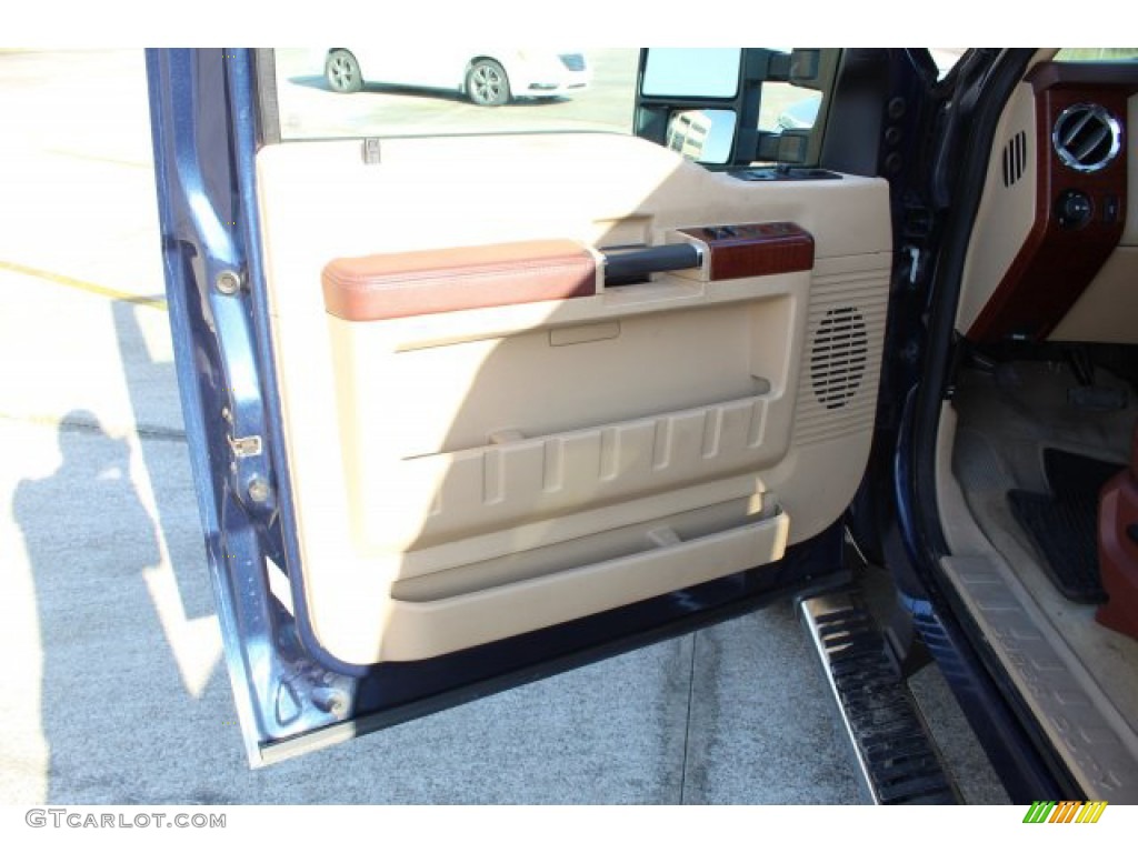 2014 F250 Super Duty King Ranch Crew Cab 4x4 - Blue Jeans Metallic / Platinum Pecan Leather photo #10