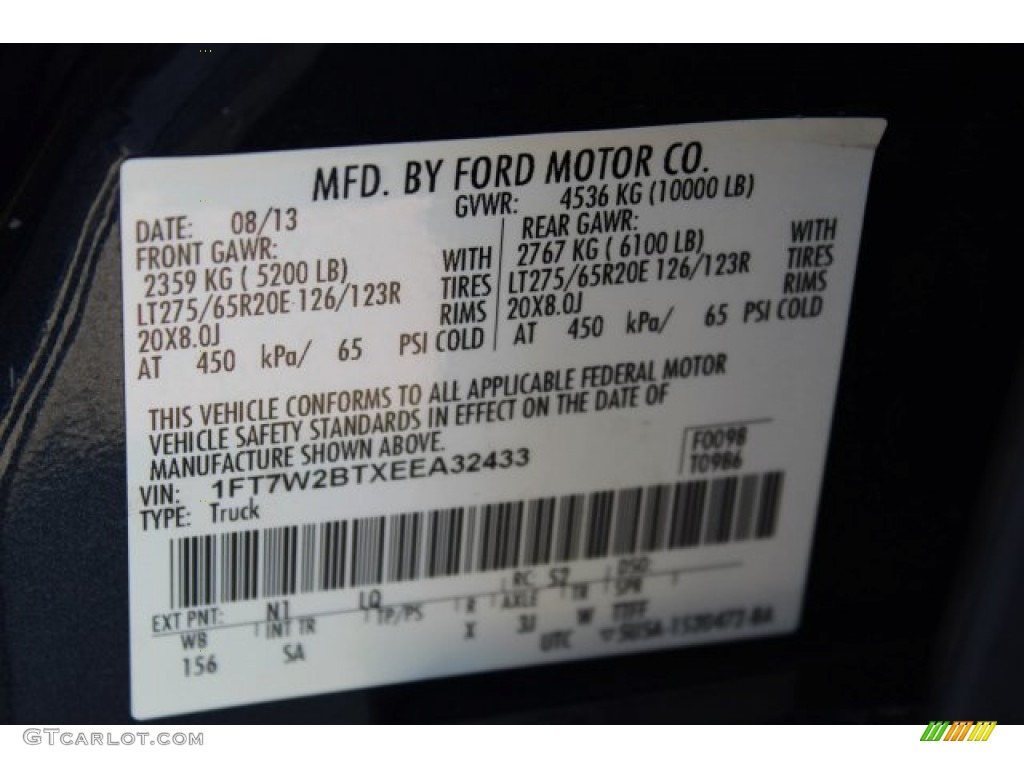 2014 F250 Super Duty King Ranch Crew Cab 4x4 - Blue Jeans Metallic / Platinum Pecan Leather photo #30