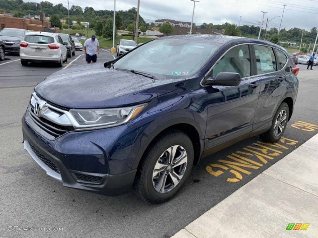 2019 CR-V LX AWD - Obsidian Blue Pearl / Gray photo #4