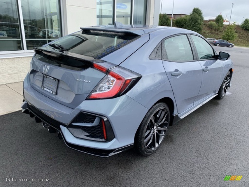 Sonic Gray Pearl 2020 Honda Civic Sport Hatchback Exterior Photo #134941737