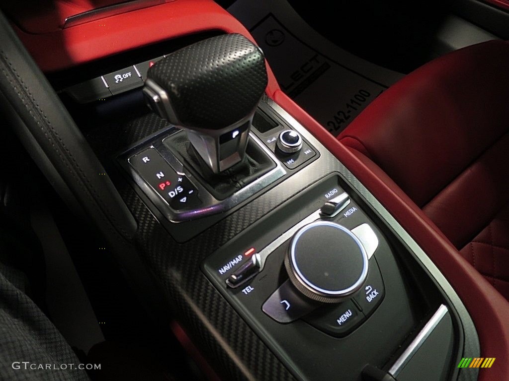 2017 R8 V10 Plus - Suzuka Gray Metallic / Express Red photo #28