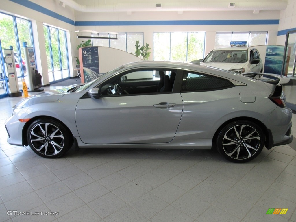 2018 Civic Si Coupe - Lunar Silver Metallic / Black photo #2