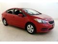 2015 Crimson Red Kia Forte LX  photo #1