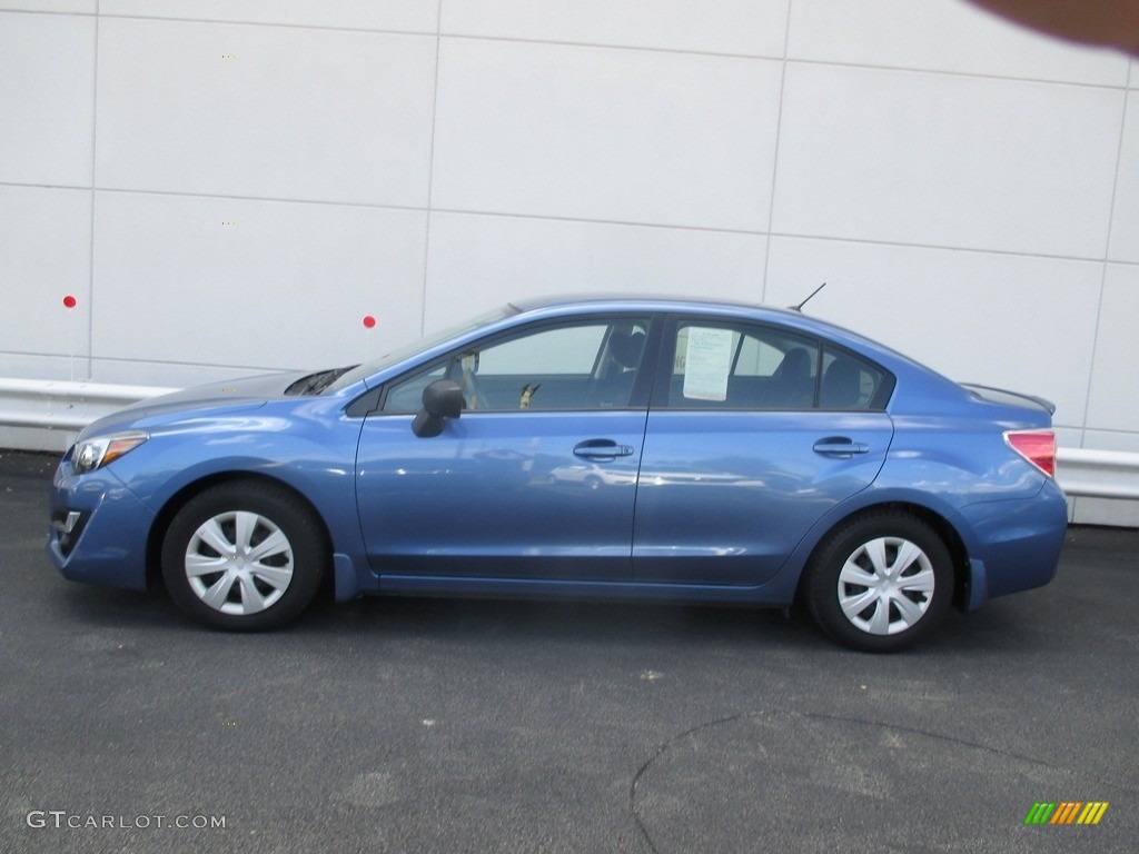 2016 Impreza 2.0i 4-door - Quartz Blue Pearl / Black photo #2