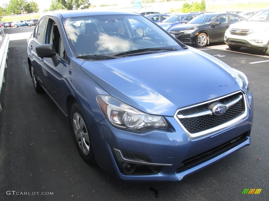 2016 Impreza 2.0i 4-door - Quartz Blue Pearl / Black photo #8