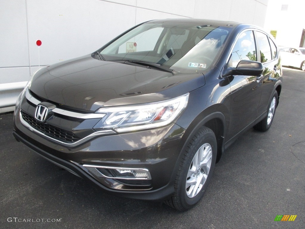 2016 CR-V EX AWD - Kona Coffee Metallic / Black photo #9