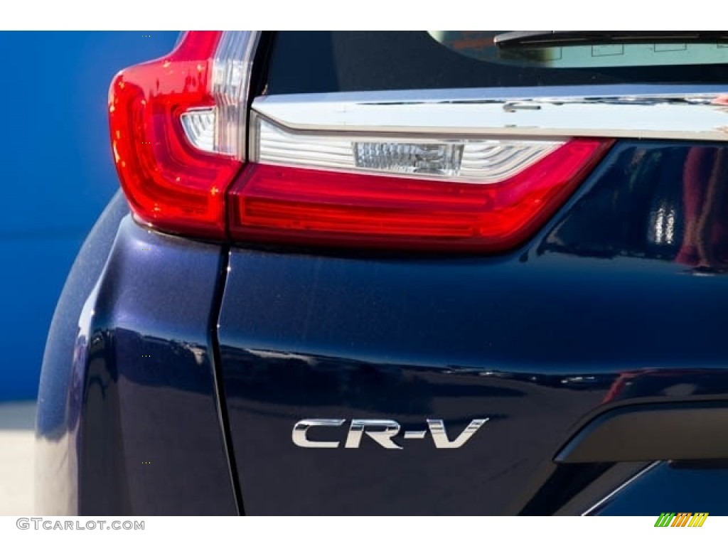 2019 CR-V LX - Obsidian Blue Pearl / Gray photo #7